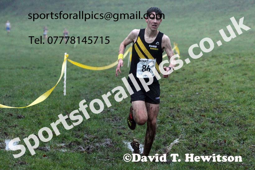 Mens under-17s, NECAA Junior Cross Country Relays, Thornley Farm, Peterlee, Saturday, December 12th. Photo: David T. Hewitson/Sports for All Pics